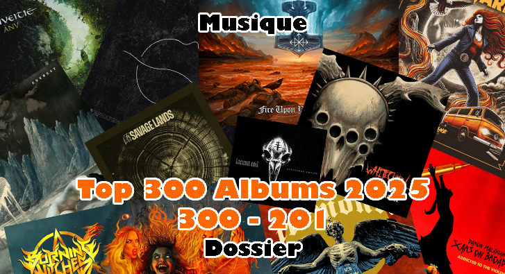 Top 300 Albums 2025 – Partie 1 – 300 à 201